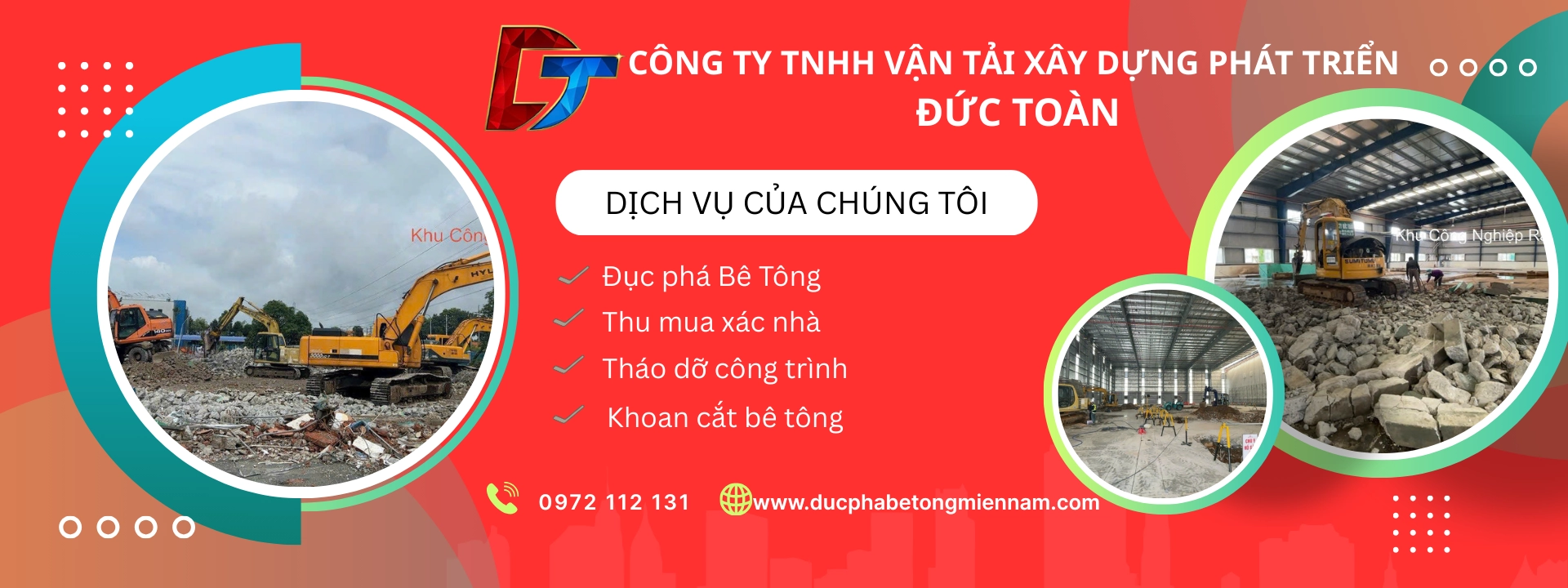 Khoan cắt đục phá bê tông Toàn Đức